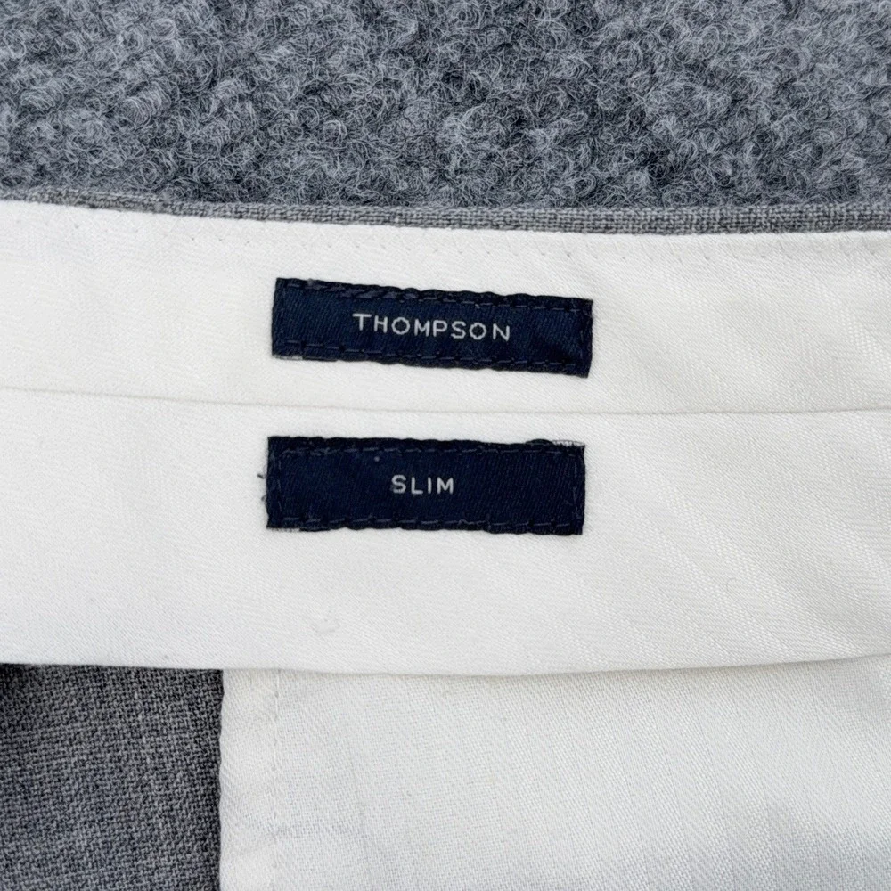 J.Crew Thompson Voyager Dress Pants Mens 34x32 Gray Slim Fit